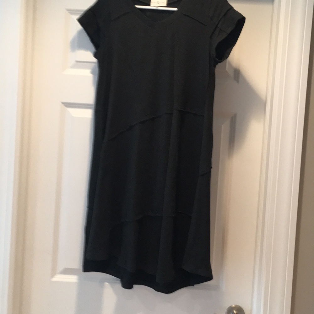 Cotton grey swing dress